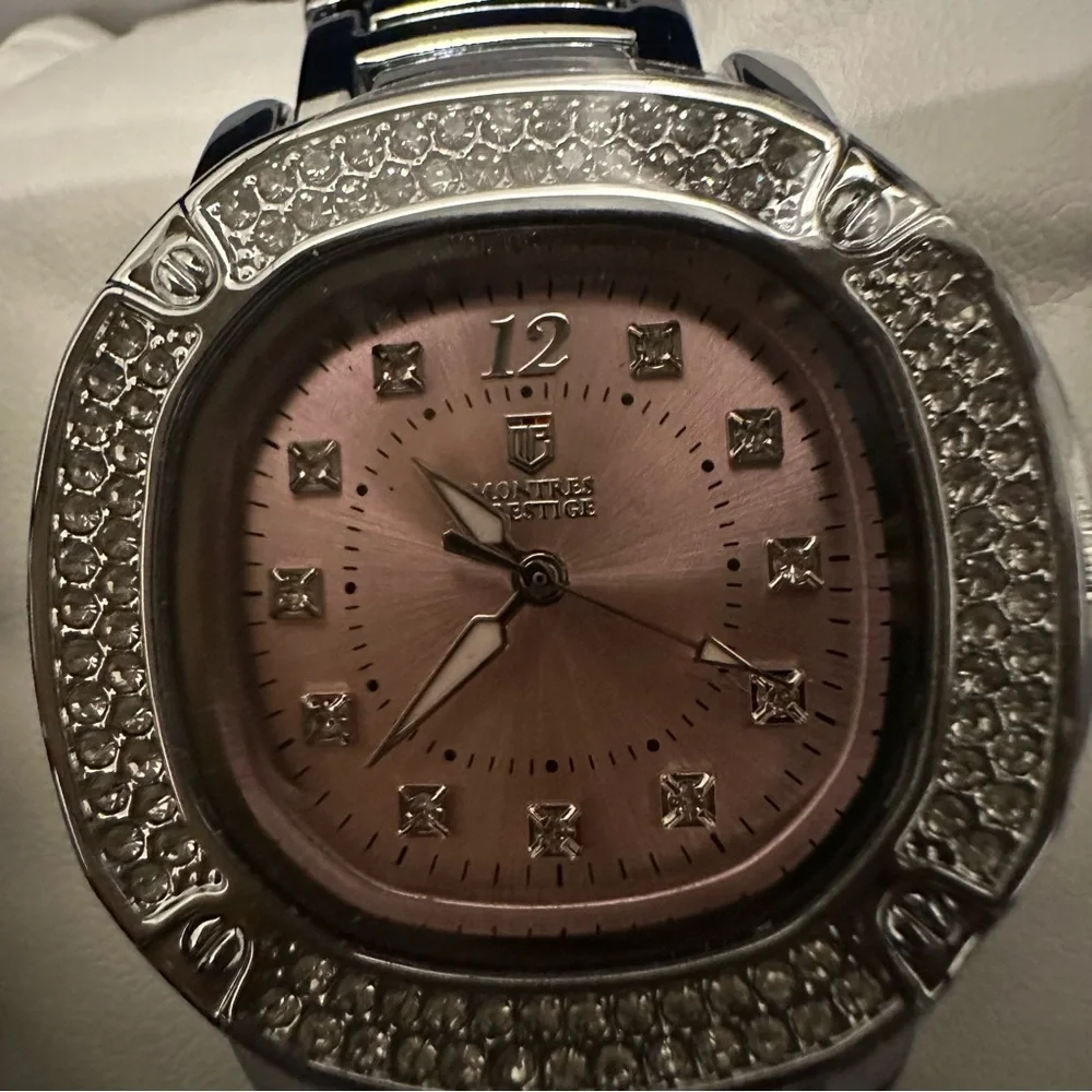 Montres Prestige x Invicta MPW-0191 Pink Crystal Watch 35mm NIB